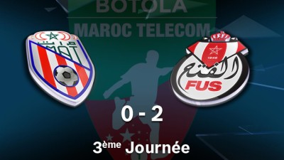Botola Maroc Télécom D1 (mise à jour 3e journée): victoire du FUS chez le MAT (2-0)