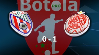 Botola Maroc Télécom D1 (18è journée): Victoire du Wydad de Casablanca sur la pelouse du Moghreb de Tétouan (1-0)