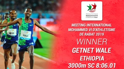Meeting International Mohammed VI d'athlétisme (Diamond League): L’Éthiopien Genet Wale s'impose au 3000m haies