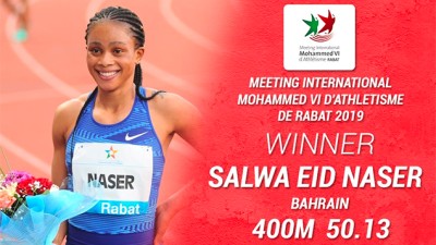 Meeting International Mohammed VI d'athlétisme : Victoire de la Bahreïnie Naser Salwa Eid au 400 mètres