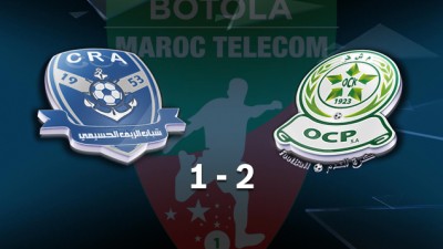 Botola Pro M.T. D1 (3ème journée): Victoire à domicile de l'Olympique de Khouribga face au Chabab Rif d'Al Hoceima (2-1)