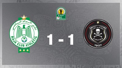 فريق الرجاء الرياضي ينتزع تعادلا ثمينا من ميدان أورلاندو بايرتس الجنوب افريقي ( 1-1 ) 'ذهاب ربع نهائي كأس ال(كاف )'