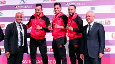 Coupe internationale Mohammed VI de Karaté (premier League): La sélection nationale du kata masculin remporte la médaille d'or et la sélection féminine remporte l'argent
