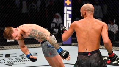  البطل المغربي عثمان زعيتر يفوز في أبوظبي على الفنلندي تيمو باكالين بالضربة القاضية