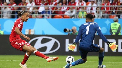 Mondial Russie-2018: Victoire du Danemark face au Pérou (1-0)