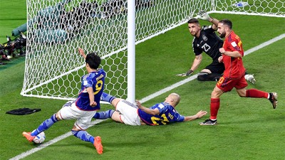 Mondial-2022.. Le ballon sur le 2e but du Japon "n'était pas entièrement sorti" (Fifa)