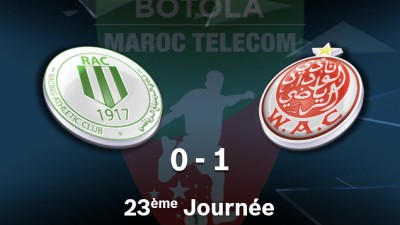 Botola Pro M.T D1 (23è journée): Le WAC bat le RAC de Casablanca 1-0