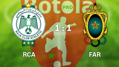 Botola Maroc Télécom D1 (14 journée): RCA vs FAR