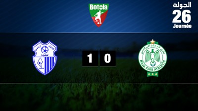 فريق الرجاء الرياضي ينهزم أمام ضيفه فريق اتحاد طنجة 0-1