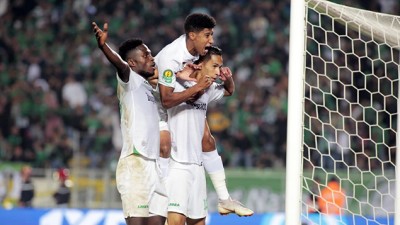 دوري أبطال أفريقيا ( ربع النهاية ): الرجاء الرياضي يتفوق على تي بي مازيمبي بثنائية نظيفة