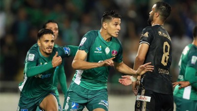 فريق الرجاء الرياضي يفوز على ضيفه حسنية أكادير (1-0)