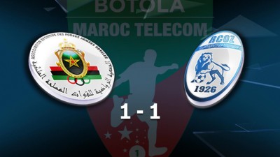 Botola Maroc Télécom D1 (13è journée): Le Rapid Oued Zem tenu en échec à domicile par l'AS FAR (1-1)