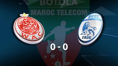 Botola Maroc Télécom D1 (mise à jour 4è journée): Le Wydad contraint au nul en déplacement à Oued Zem (0-0)