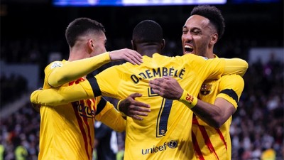 بطولة اسبانيا لكرة القدم (الجولة 29).. فريق برشلونة يدك شباك مضيفه ريال مدريد برباعية نظيفة