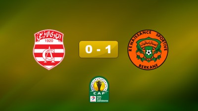 Coupe de la Confédération africaine: La Renaissance de Berkane au 2ème 1/16è de finale, après sa victoire (1-0) face au Club africain tunisien