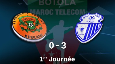 Botola Maroc Télécom D1 (1ère journée): Ittihad Tanger s’impose face à la Renaissance Berkane (3-0)