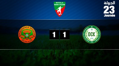 La Renaissance de Berkane concède un nul à domicile (1-1) face à l'Olympique de Khouribga