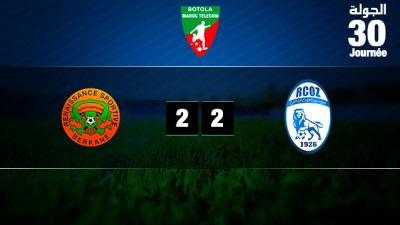  La Renaissance de Berkane et le Rapide Oued Zem se quittent sur un nul (2-2)