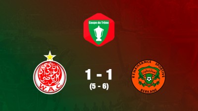 Coupe du Trône 2017-2018: La Renaissance de Berkane en finale aux dépens du Wydad de Casablanca