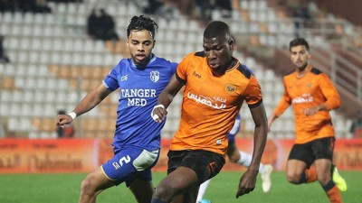 فريق نهضة بركان يفوز على ضيفه فريق اتحاد طنجة 2-1