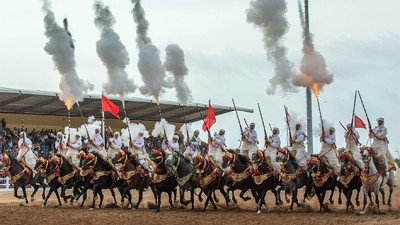 معرض الفرس بالجديدة: انطلاق فعاليات الدورة الرابعة للجائزة الكبرى لصاحب الجلالة الملك محمد السادس لفنون الفروسية التقليدية