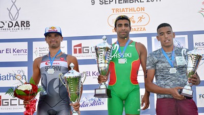 4ème étape du Grand Prix National de Triathlon à Dar Bouazza: Zakaria Hssiki décroche sa première victoire, Karima Kanoun continue sur sa lancée