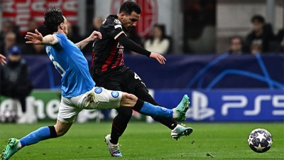 C1.. l’AC Milan s'impose face à Naples (1-0) en quart de finale aller