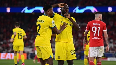 Ligue des champions.. l'Inter Milan vainqueur de Benfica (2-0) en quart de finale aller