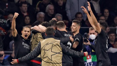 إياب ثمن نهائي دوري أبطال أوروبا.. بنفيكا يحجز تذكرة العبور الى دور الربع عقب تفوقه خارج ميدانه على اجاكس أمستردام (0-1)