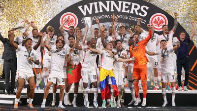 "يوروبا ليغ ".. نادي فرانكفورت الألماني يحرز اللقب بفوزه على رينجرز الاسكتلندي بالضربات الترجيحية 5-4