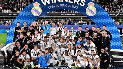 الكأس السوبر الأوروبية.. نادي ريال مدريد يحرز اللقب عقب فوزه على فرانكفورت (2-0)