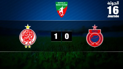 Botola Maroc Télécom D1 (16è journée): Le Wydad de Casablanca s'impose à domicile face à l'Olympic de Safi (1-0)