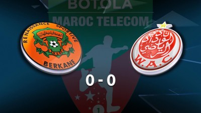 Le Wydad de Casablanca tenu en échec à domicile par la Renaissance de Berkane (0-0)