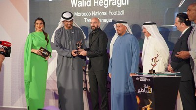 La FRMF et Walid Regragui primés par Sky News Arabia à Abou Dhabi