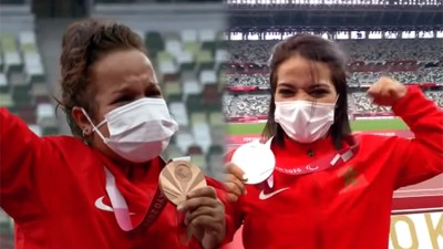 Jeux paralympiques (Lancer du disque/F41): les Marocaines Yousra Karim et Hayat El Garaa remportent respectivement les médailles d'argent et de bronze
