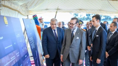 جماعة عامر - عمالة سلا جلالة الملك يعطي انطلاقة إحداث منصة المخزون والاحتياطات الأولية لجهة الرباط - سلا - القنيطرة 