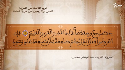 تفسير الشيخ المكي الناصري الربع الثالث من الحزب الثامن والأربعين  من سورة فصلت  - تفسير الشيخ العلامة المكي الناصري