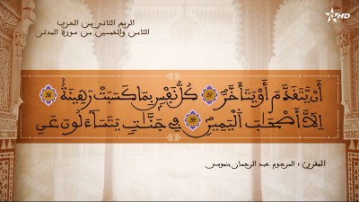 تفسير الشيخ المكي الناصري الربع الثاني من الحزب الثامن والخمسين من سورتي المزمل والمدثر - تفسير الشيخ العلامة المكي الناصري