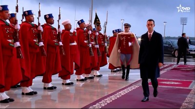 وصول الأمير مولاي الحسن لمركب الأمير مولاي عبد الله لافتتاح كأس أمم إفريقيا